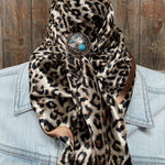 Wild Rags WRC168C Tan Leopard Wild Rag/Scarf - W206 Slide WRC168C