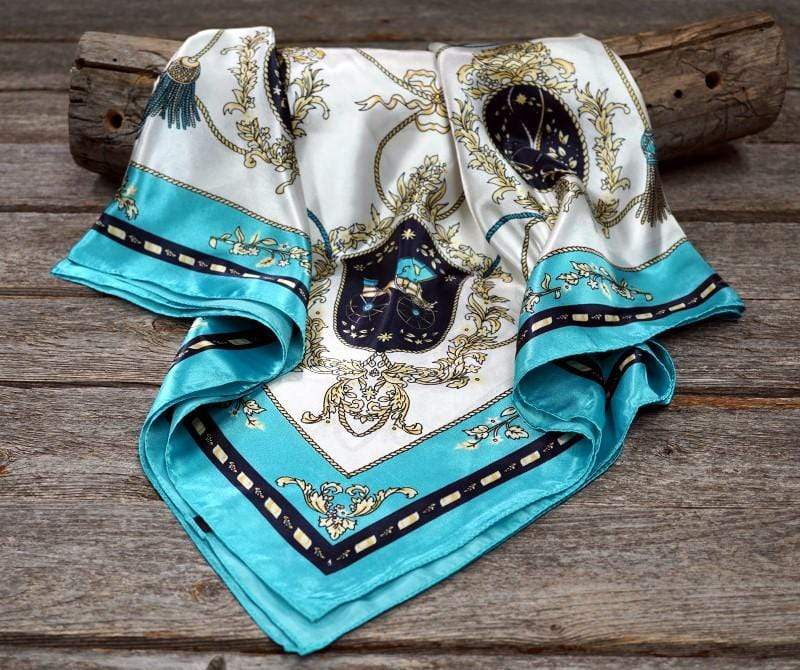 Wild Rags WRC326C Ornate Turquoise Wild Rag / Scarf - W141L Slide WRC326C