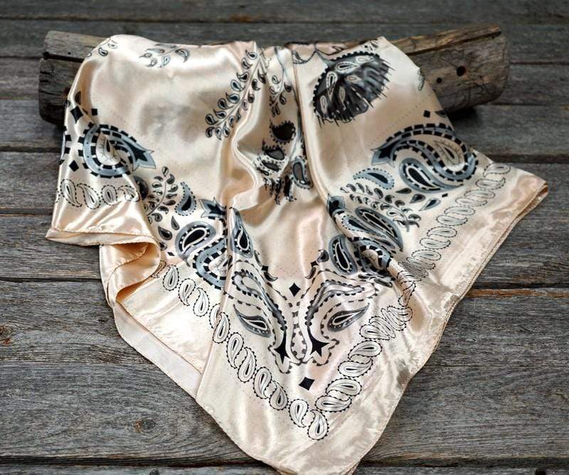 Wild Rags WRC435C Light Pink & Grey Paisley Wild Rag / Scarf - W132L Slide WRC435C