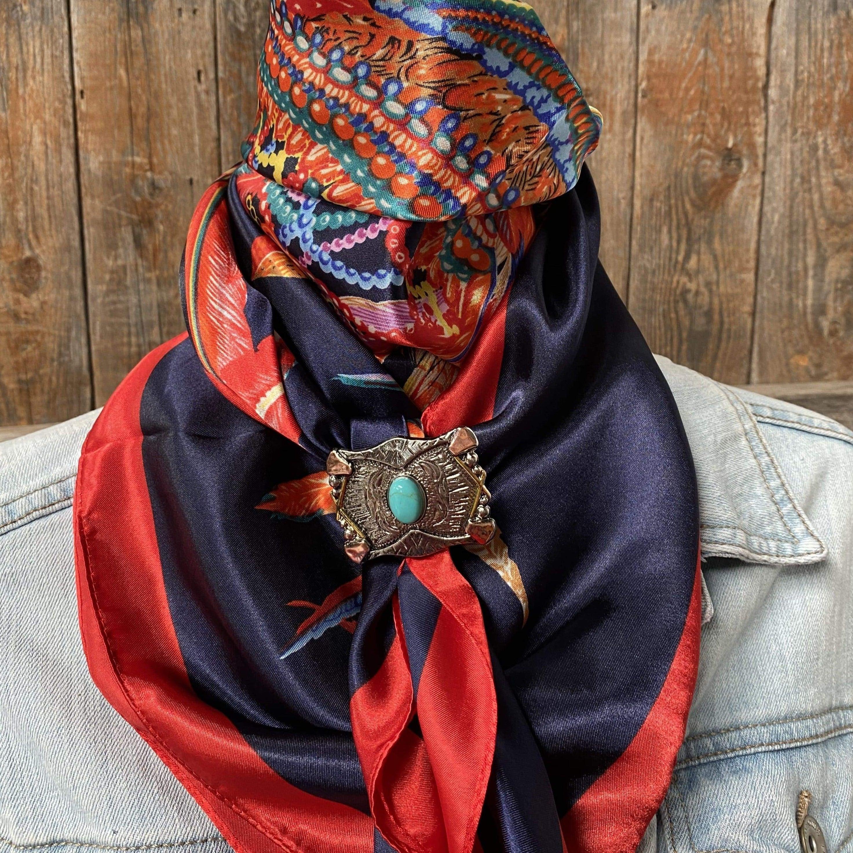 Wild Rags WRC642C Feathers Wild Rag / Scarf - Slide W115L WRC642C