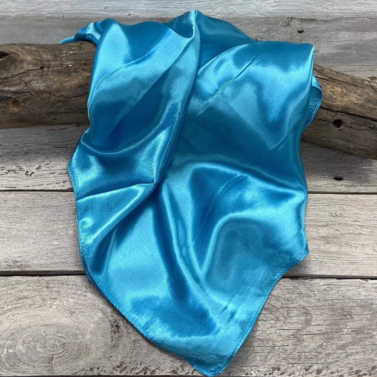 Wild Rags WRS8 Solid Aqua Wild Rag/Scarf WRS8