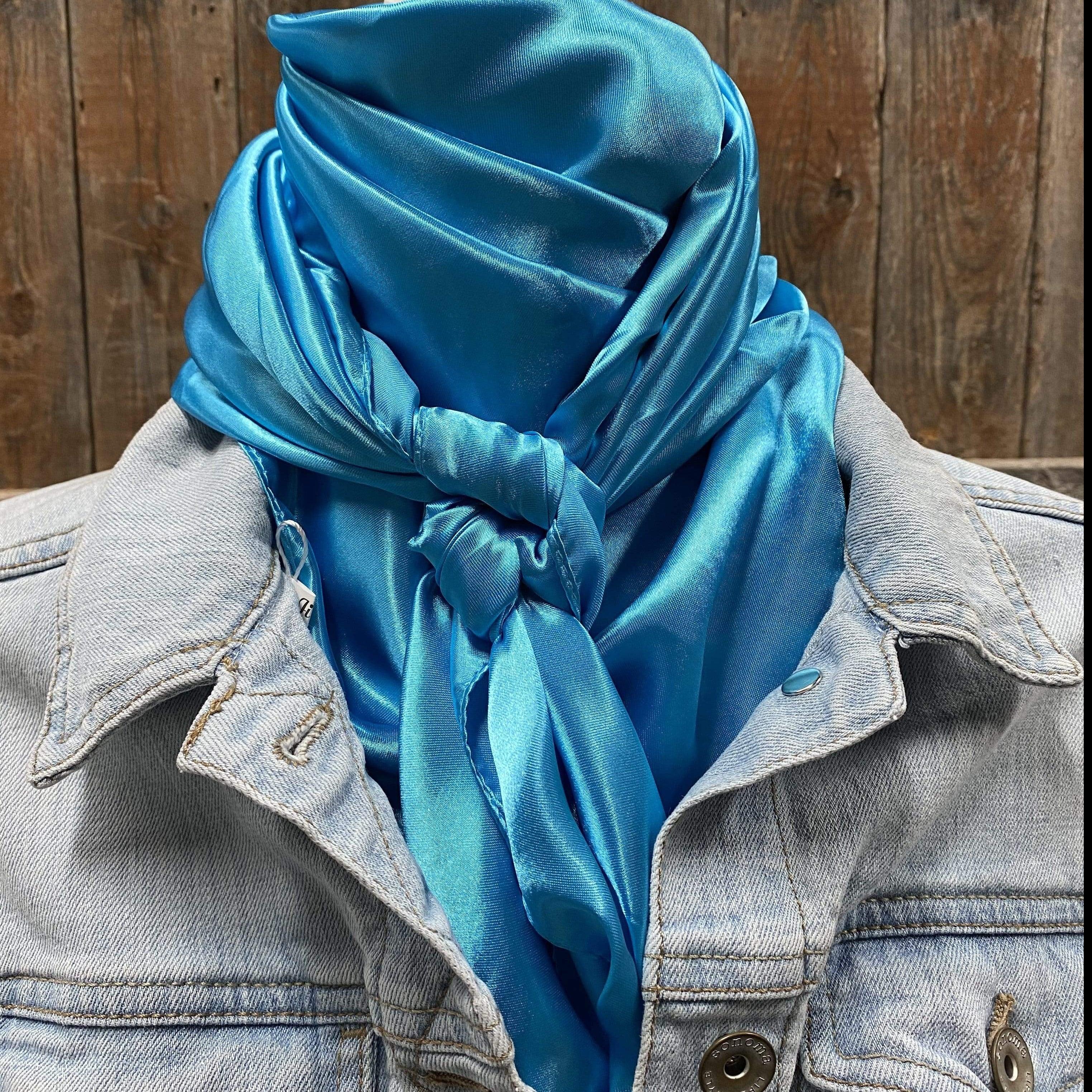 Wild Rags WRS8 Solid Aqua Wild Rag/Scarf WRS8