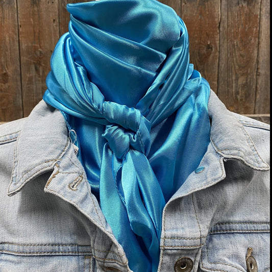 Wild Rags WRS8 Solid Aqua Wild Rag/Scarf WRS8