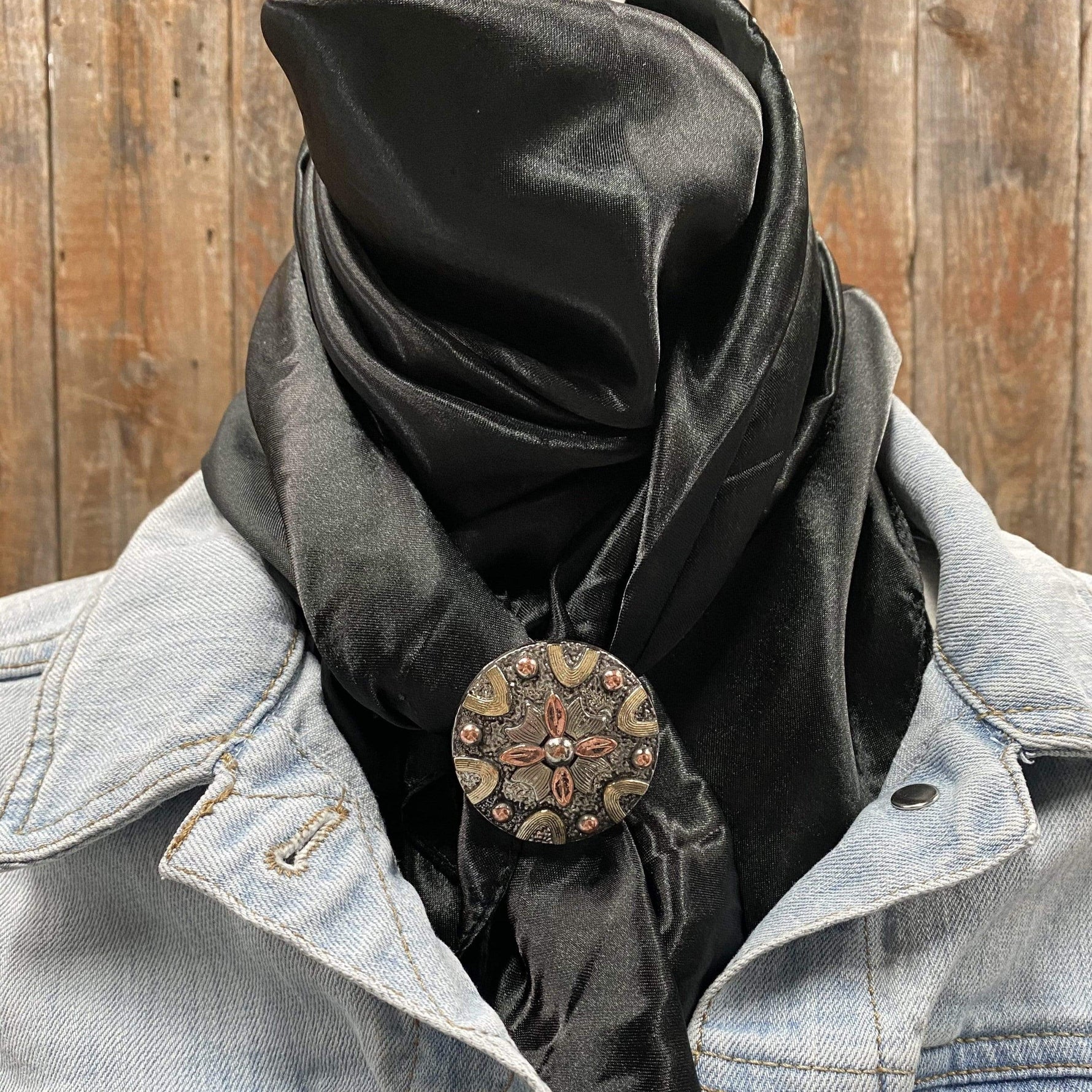 Wild Rags WRSC4B Solid Black Wild Rag/Scarf - W115L Slide WRSC4B